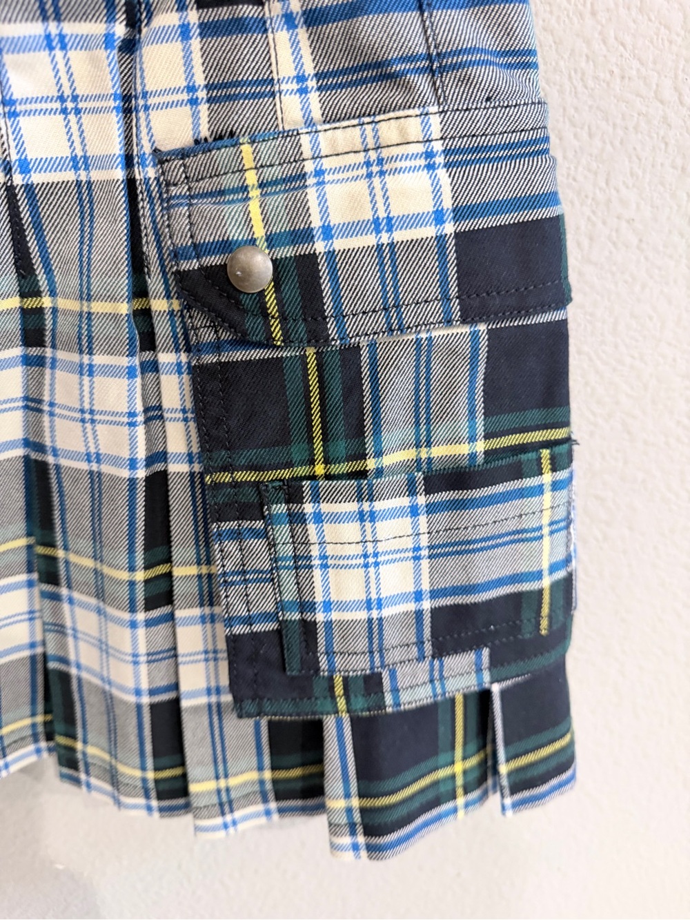 Denim & Supply Ralph Lauren Plaid Pleated Cargo Mini Skirt Madison Beer 27 - Picture 9 of 9